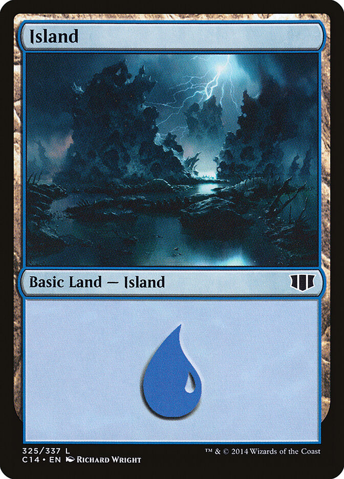 Island 325 - Commander 2014 MTG card