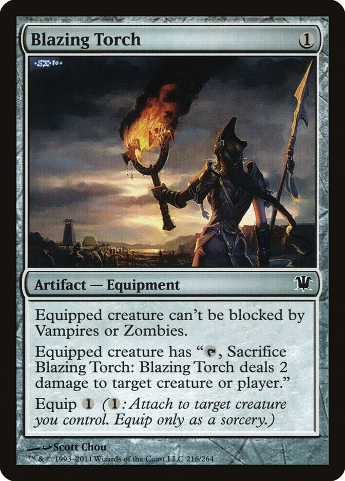 Blazing Torch 216 - Innistrad MTG card
