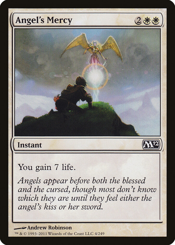 Angel's Mercy 4 - Magic 2012 MTG card