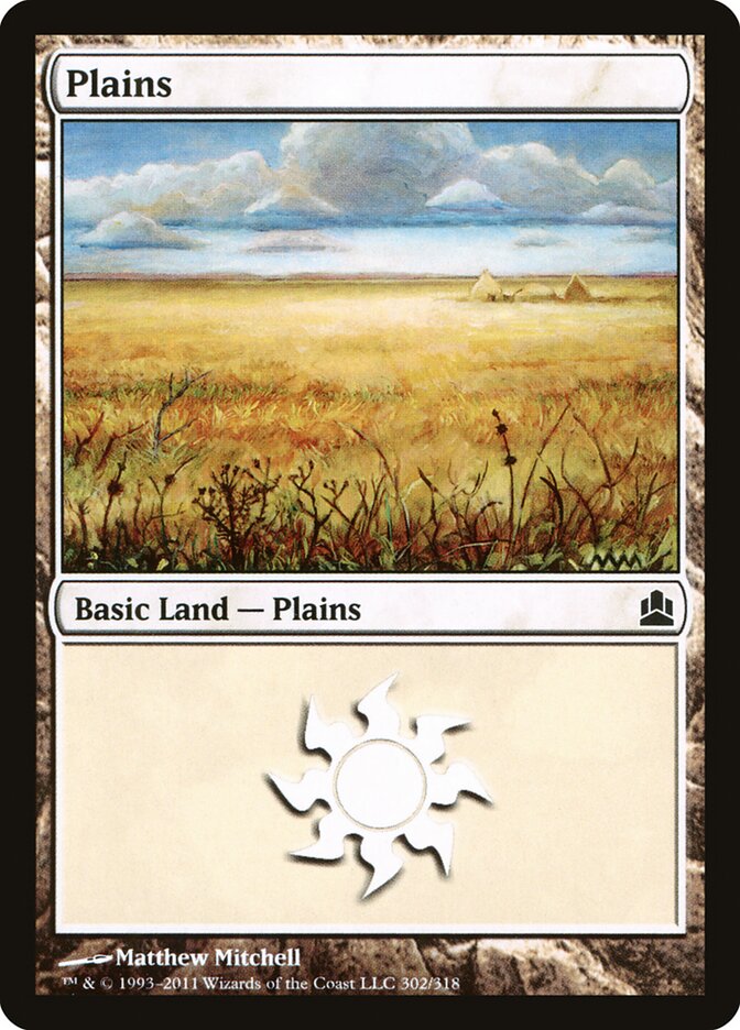 Plains 302 - Commander 2011 MTG card