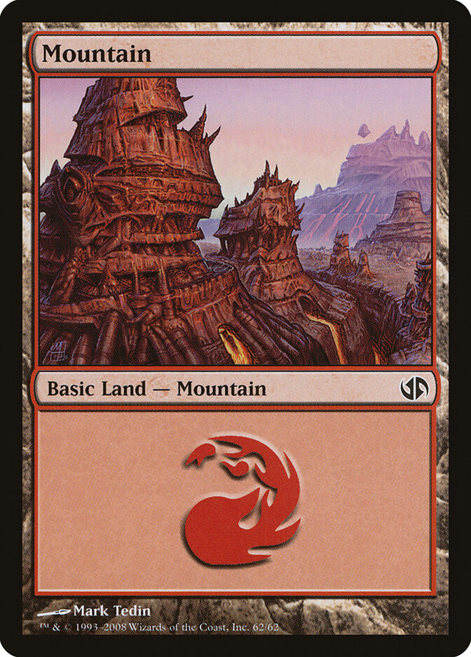 Mountain 62 - Duel Decks: Jace vs. Chandra MTG card