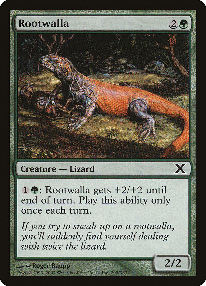 Rootwalla 293 - Tenth Edition MTG card