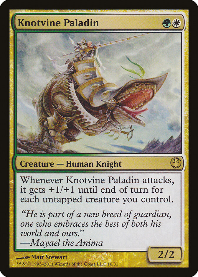 Knotvine Paladin 10 - Duel Decks: Knights vs. Dragons MTG card