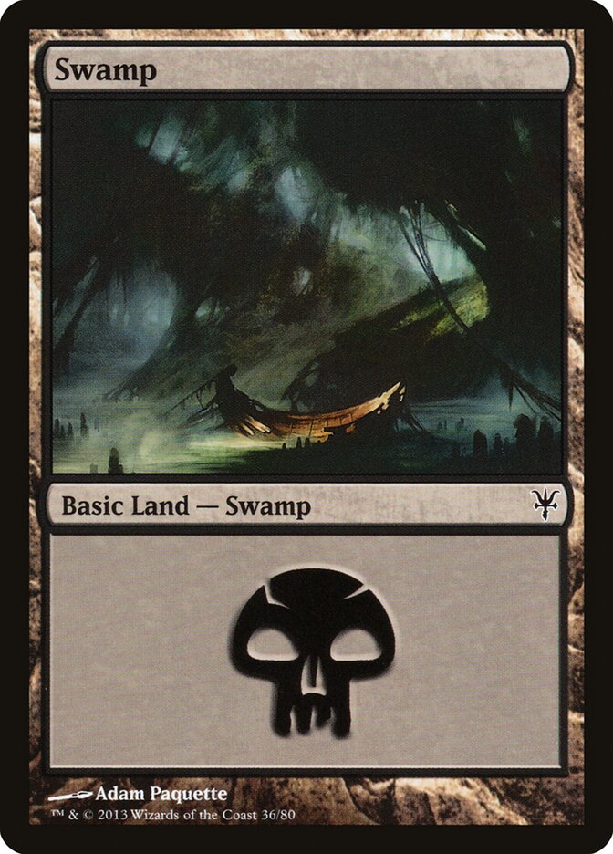 Swamp 36 - Duel Decks: Sorin vs. Tibalt MTG card