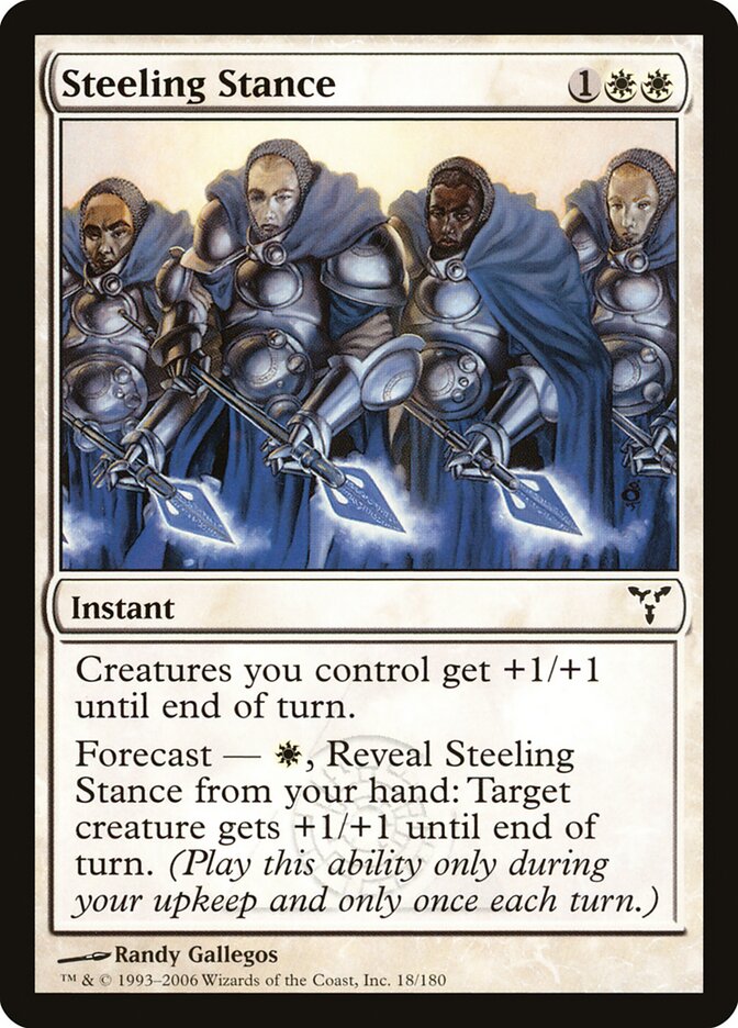 Steeling Stance 18 - Dissension MTG card