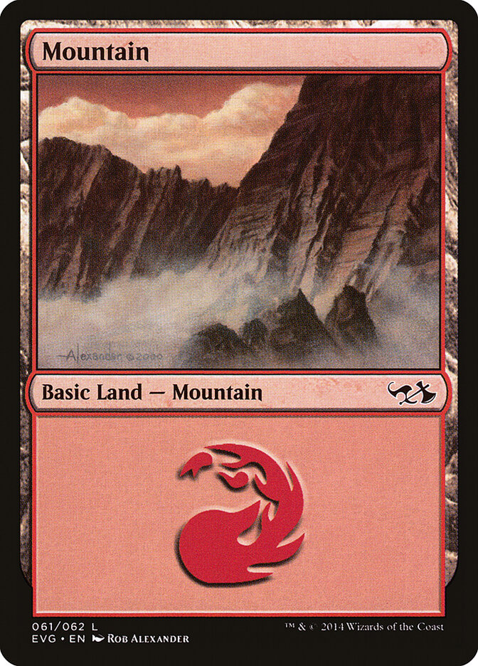 Mountain 61 - Duel Decks Anthology: Elves vs. Goblins MTG card