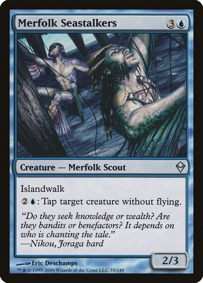 Merfolk Seastalkers 55 - Zendikar MTG card