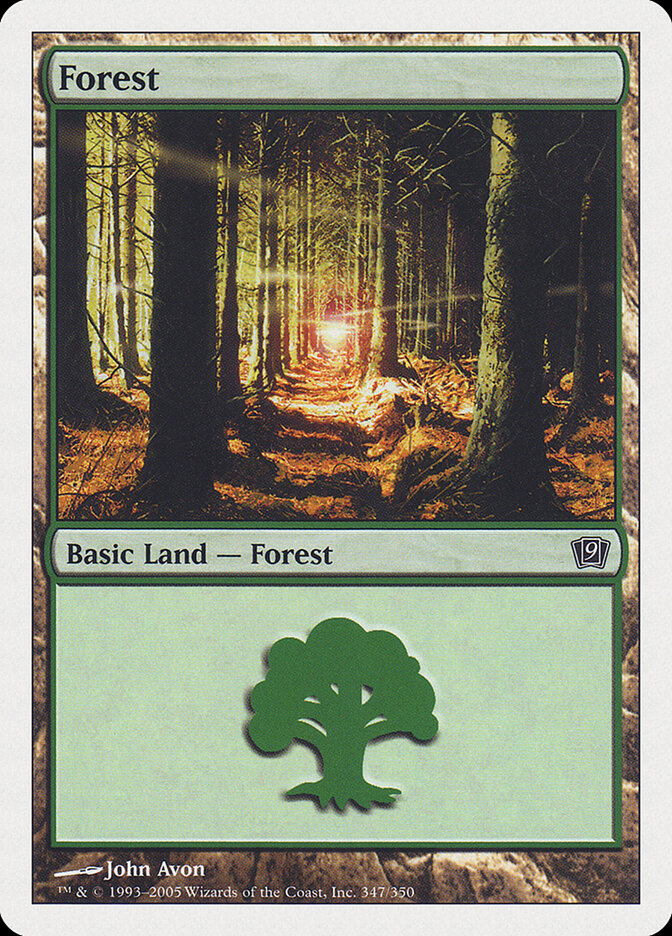 Forest 347 - Ninth Edition MTG card