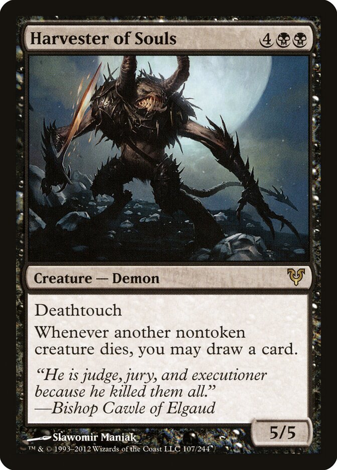 Harvester of Souls 107 - Avacyn Restored MTG card