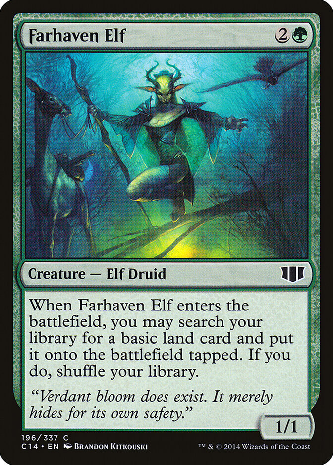 Farhaven Elf 196 - Commander 2014 MTG card