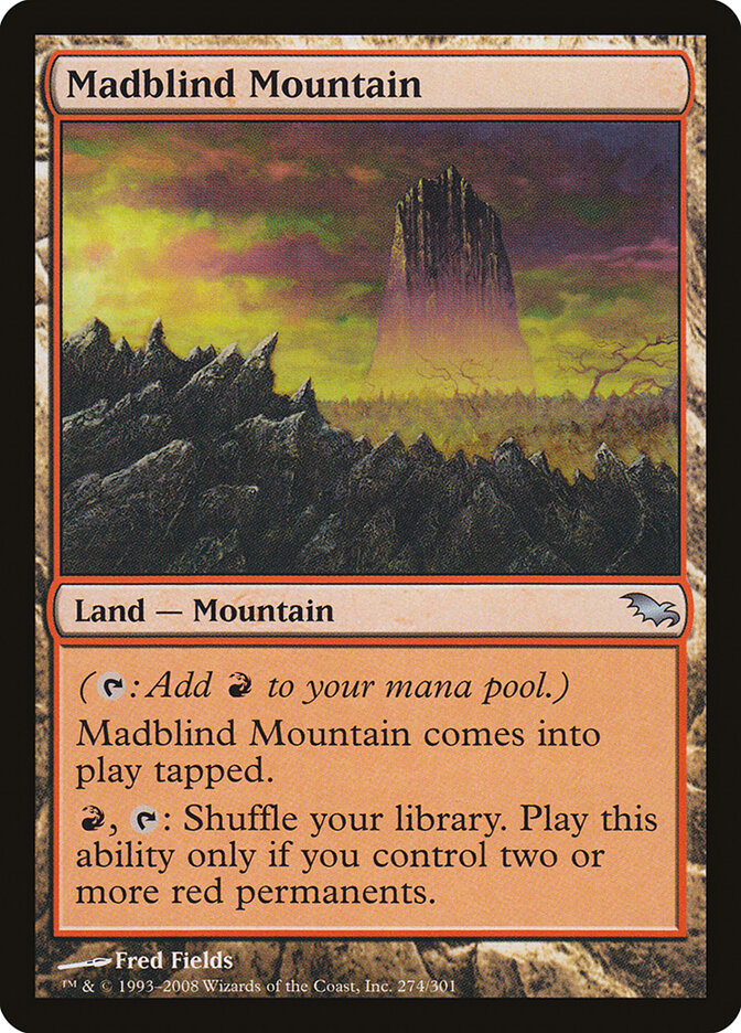 Madblind Mountain 274 - Shadowmoor MTG card