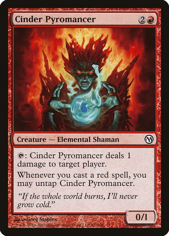 Cinder Pyromancer 41 - Duels of the Planeswalkers MTG card