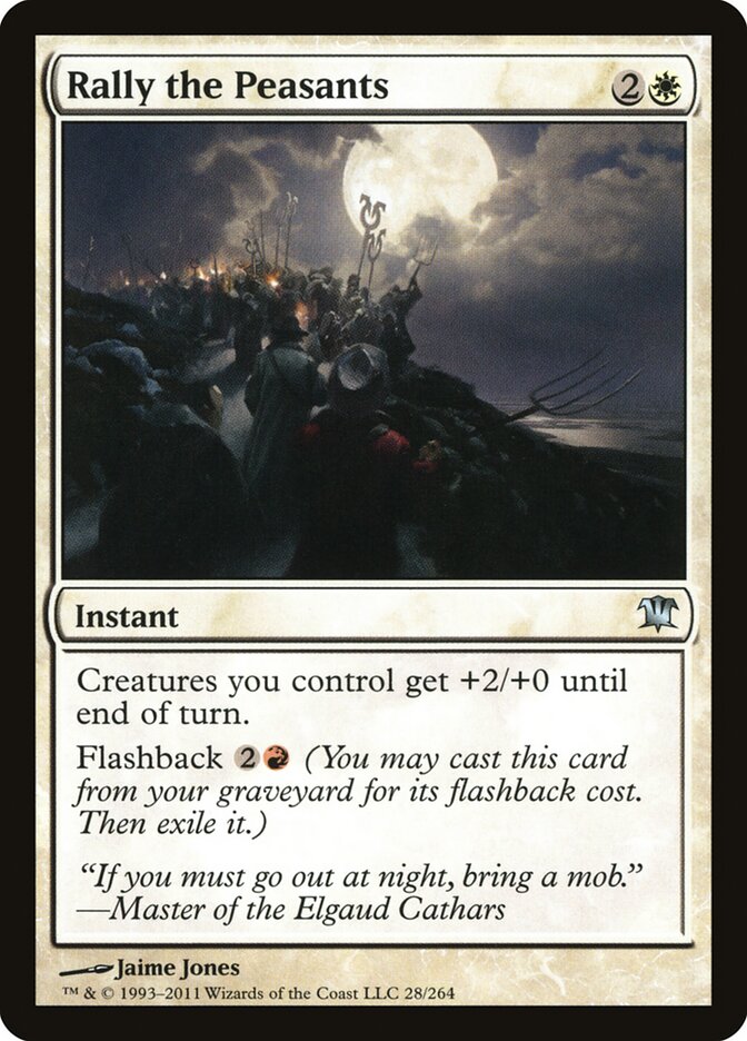 Rally the Peasants 28 - Innistrad MTG card