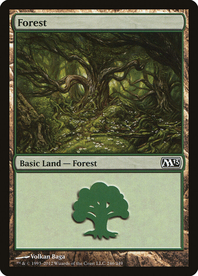 Forest 246 - Magic 2013 MTG card