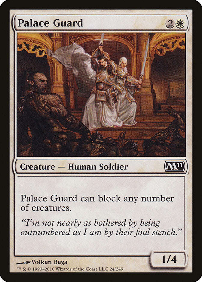 Palace Guard 24 - Magic 2011 MTG card