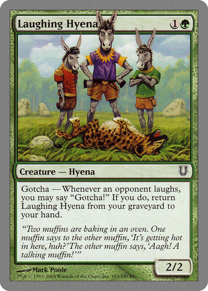 Laughing Hyena 103 - Unhinged MTG card