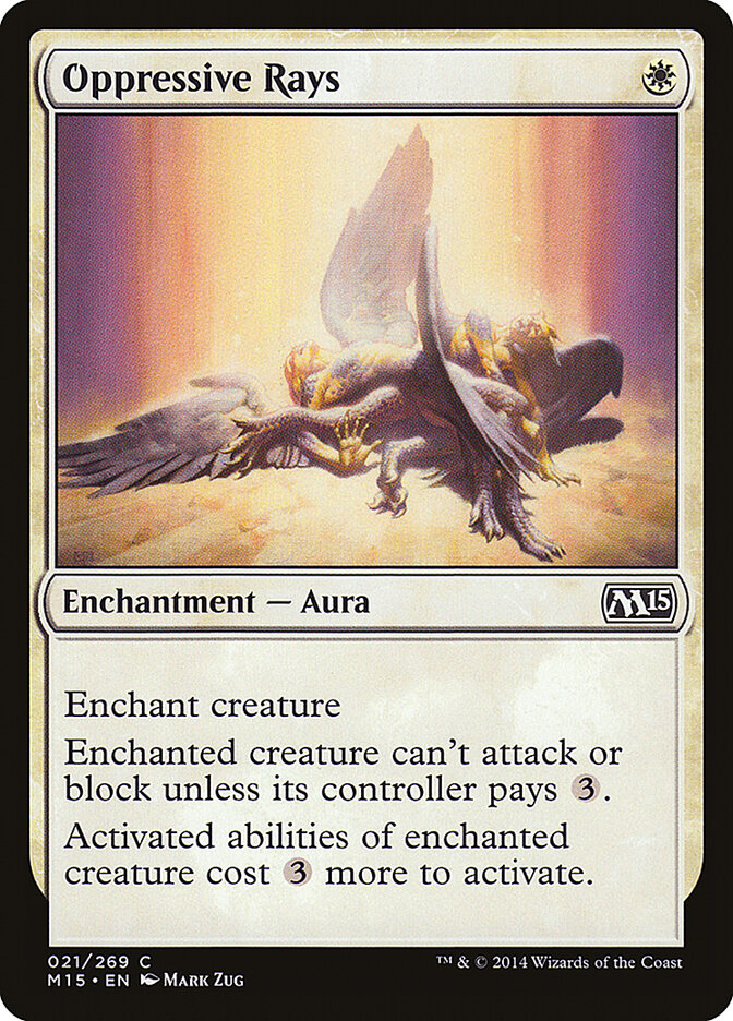 Oppressive Rays 21 - Magic 2015 MTG card