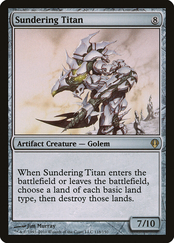 Sundering Titan 118 - Archenemy MTG card