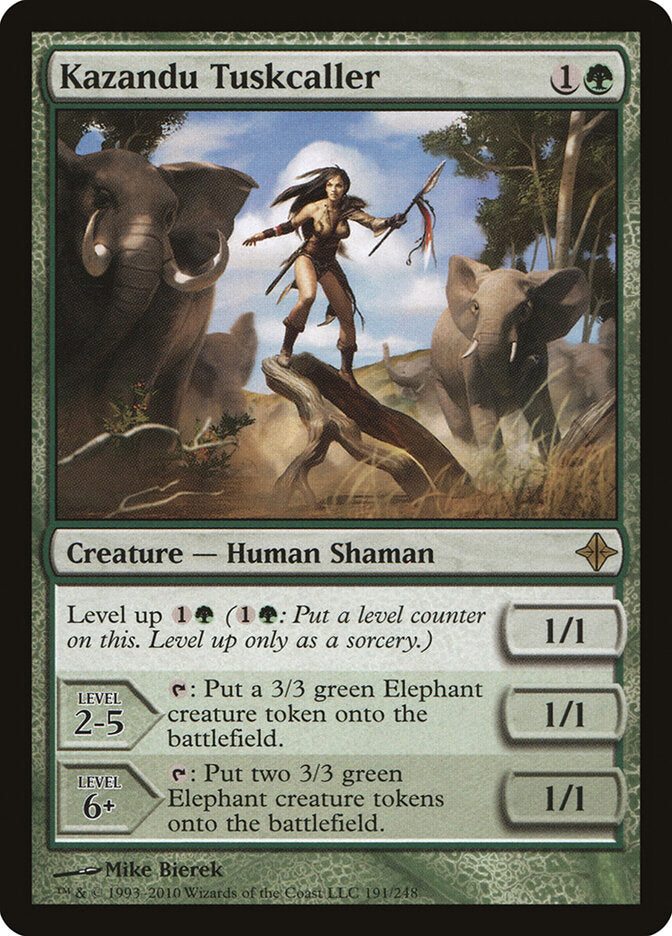 Kazandu Tuskcaller 191 - Rise of the Eldrazi MTG card
