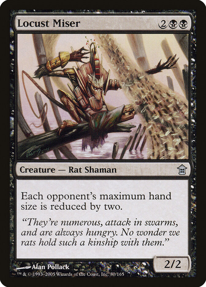 Locust Miser 80 - Saviors of Kamigawa MTG card