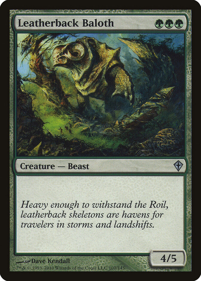 Leatherback Baloth 107 - Worldwake MTG card