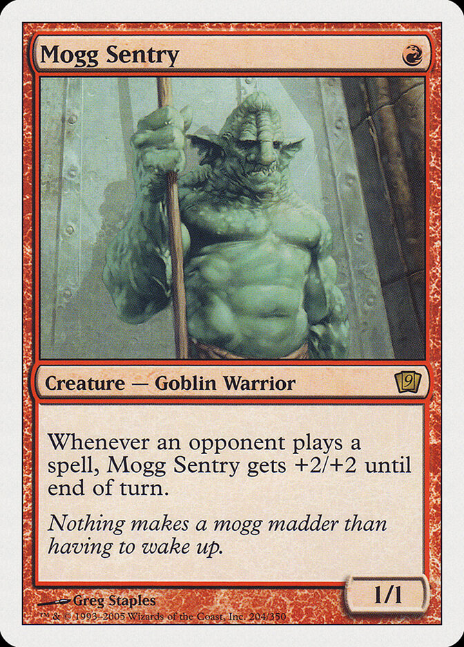 Mogg Sentry 204 - Ninth Edition MTG card