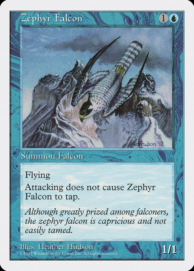 Zephyr Falcon 137 - Fifth Edition MTG card