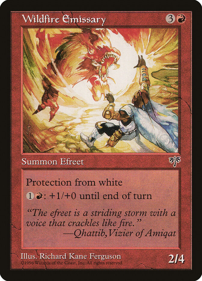 Wildfire Emissary 203 - Mirage MTG card