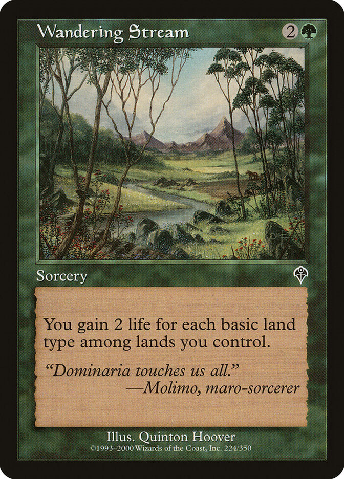 Wandering Stream 224 - Invasion MTG card