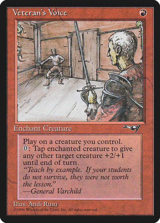 Veteran's Voice 84b - Alliances MTG card