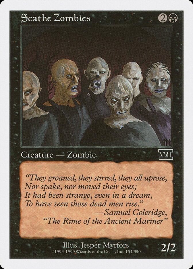 Scathe Zombies 154 - Classic Sixth Edition MTG card