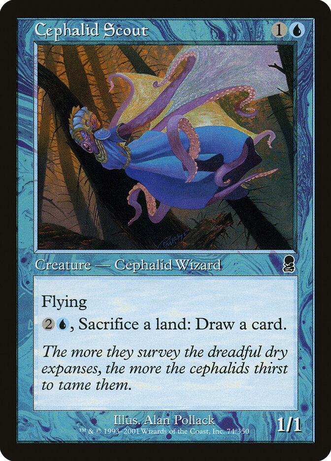 Cephalid Scout 74 - Odyssey MTG card