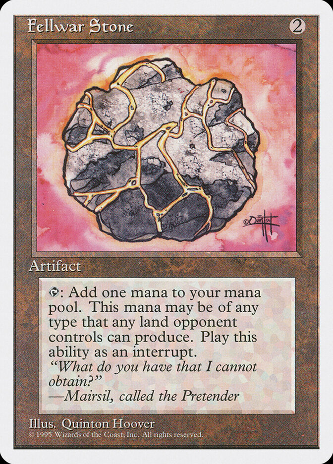 Fellwar Stone 319 - Fourth Edition MTG card