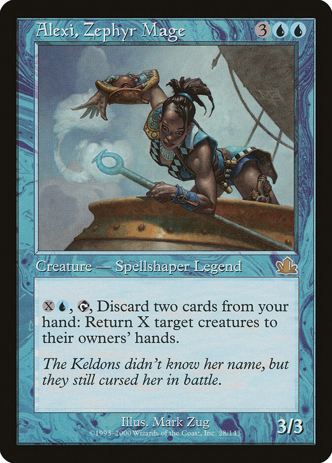 Alexi, Zephyr Mage 28 - Prophecy MTG card