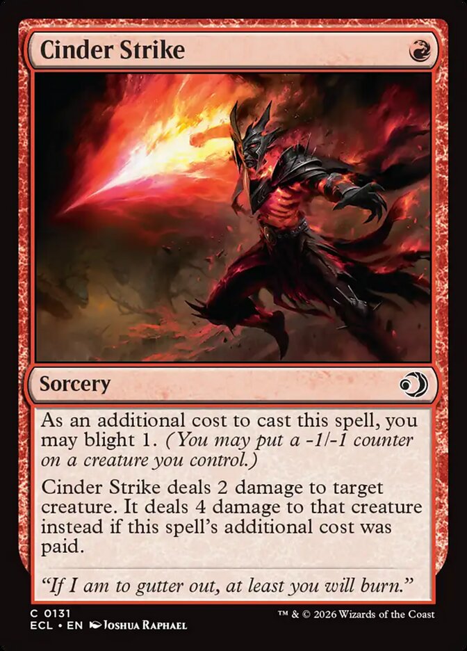 Cinder Strike 131 - Lorwyn Eclipsed MTG card
