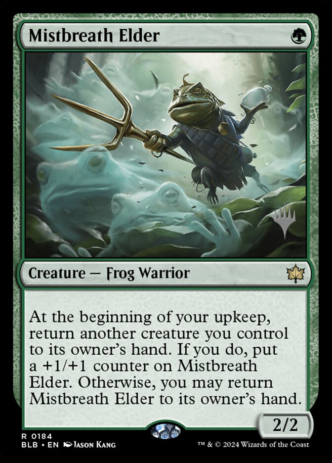 Mistbreath Elder 184p - Bloomburrow Promos MTG card