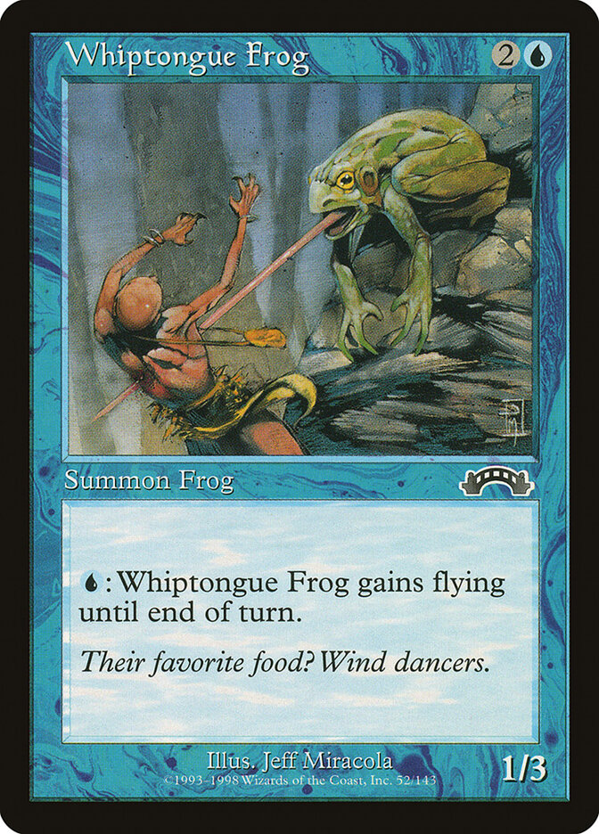 Whiptongue Frog 52 - Exodus MTG card