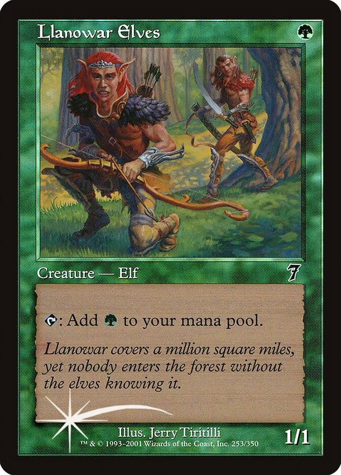 Llanowar Elves 253★ - Seventh Edition MTG card
