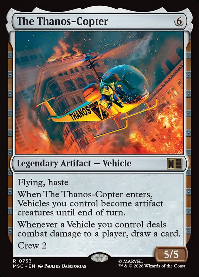 The Thanos-Copter 753 - Marvel Super Heroes Commander MTG card