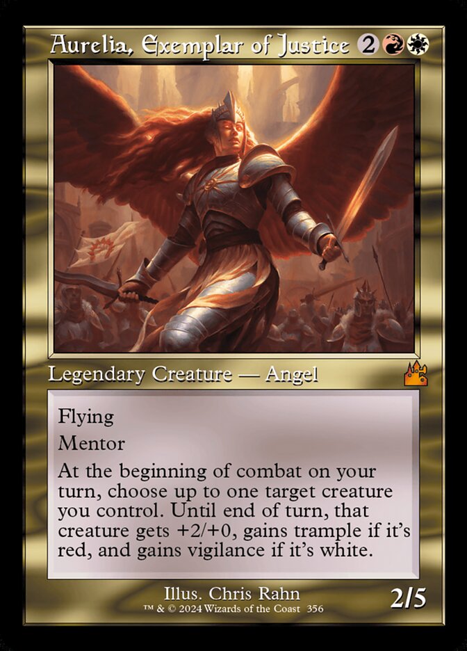 Aurelia, Exemplar of Justice 356 - Ravnica Remastered MTG card