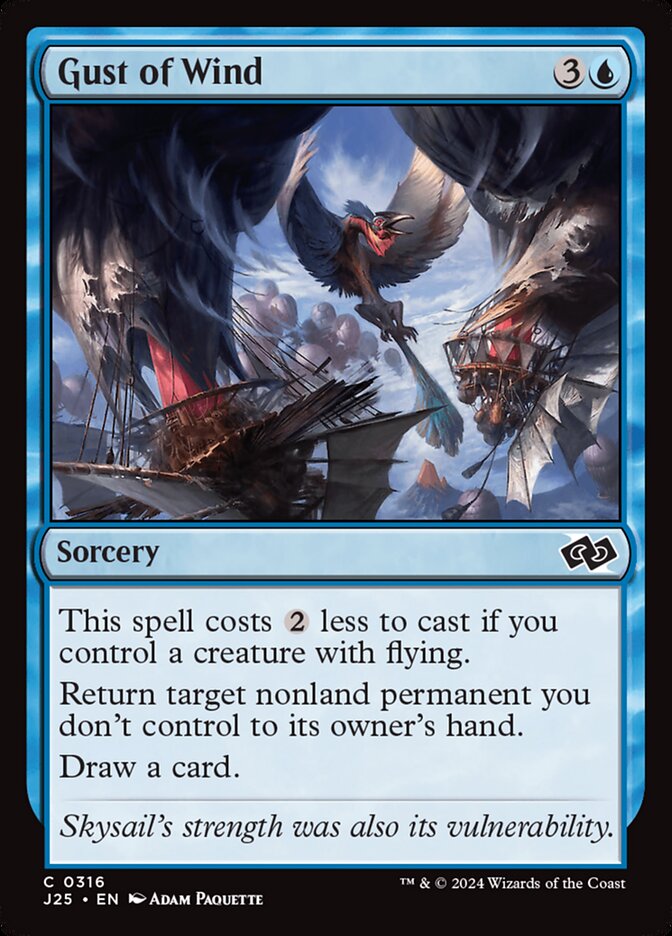 Gust of Wind 316 - Foundations Jumpstart MTG card