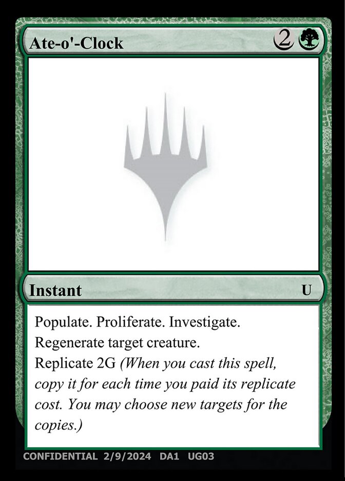 Ate-o'-Clock UG03a - Unknown Event MTG card