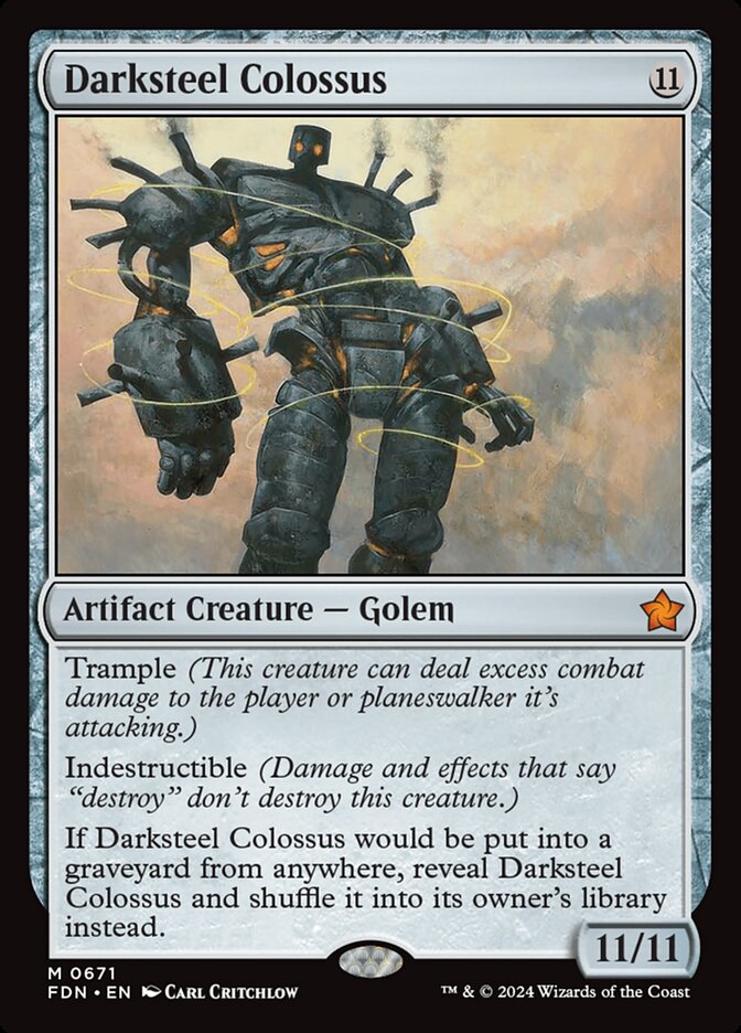 Darksteel Colossus 671 - Foundations MTG card