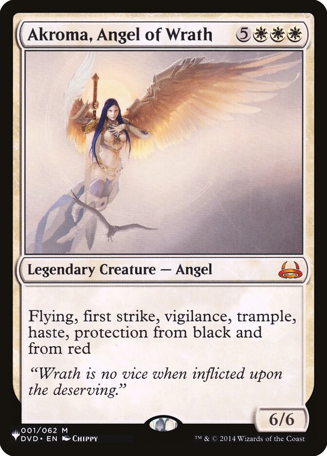 Akroma, Angel of Wrath DVD-1 - The List MTG card