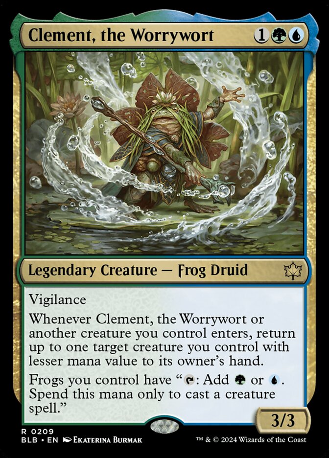 Clement, the Worrywort 209 - Bloomburrow MTG card