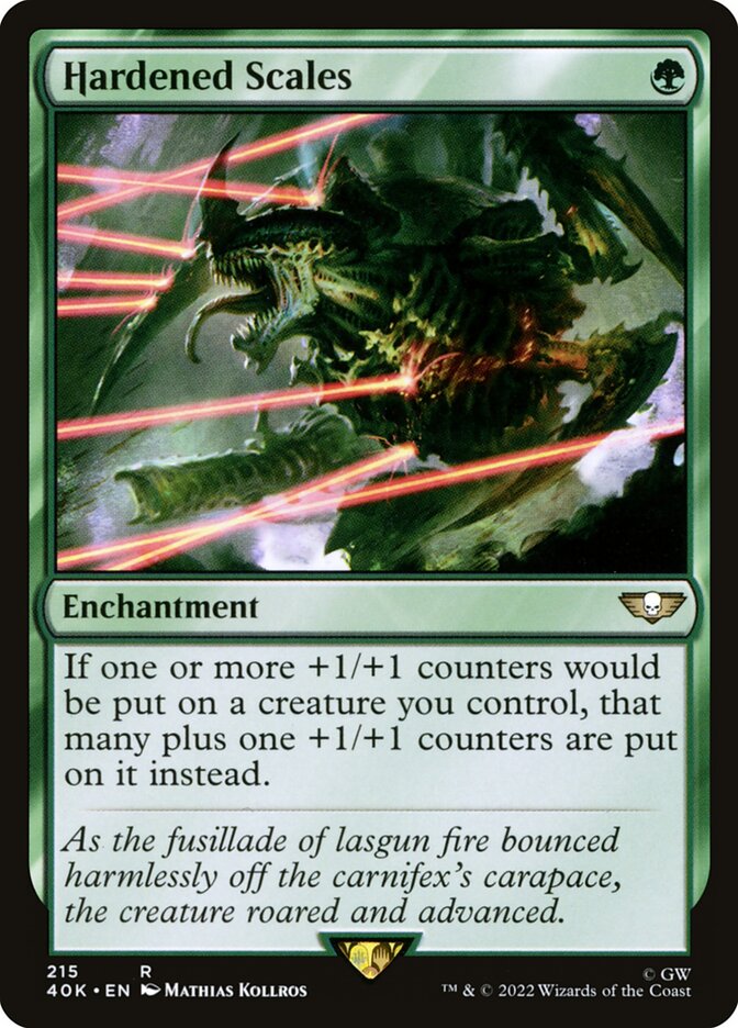 Hardened Scales 215 - Warhammer 40,000 Commander MTG card