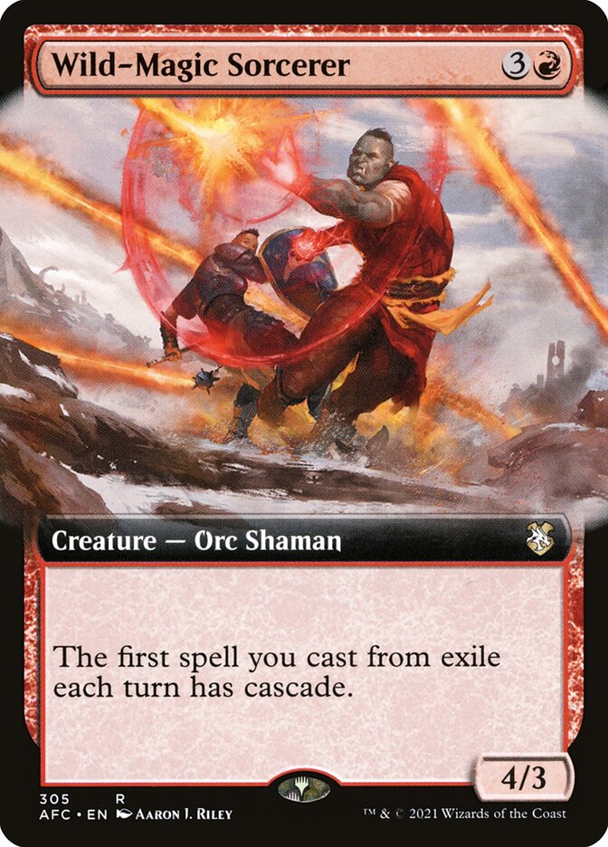 Wild-Magic Sorcerer 305 - Forgotten Realms Commander MTG card