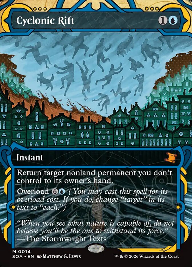 Cyclonic Rift 14 - Secrets of Strixhaven Mystical Archive MTG card