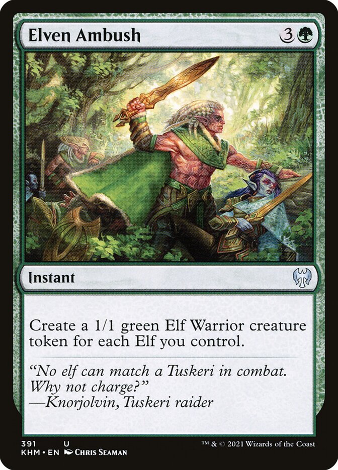 Elven Ambush 391 - Kaldheim MTG card