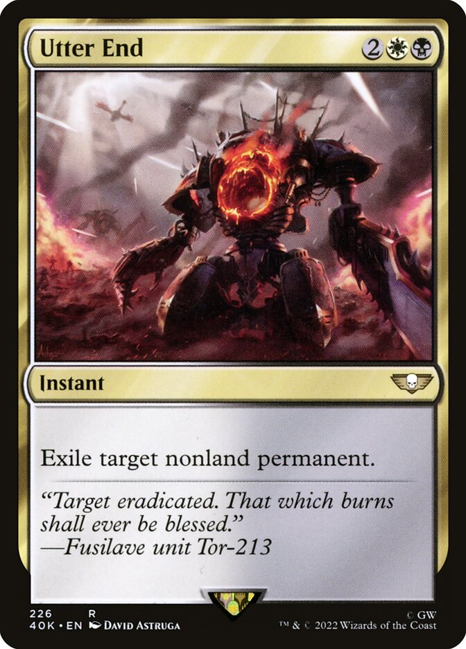 Utter End 226 - Warhammer 40,000 Commander MTG card